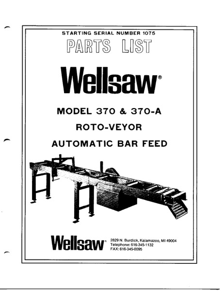 Wellsaw 370-barfeed