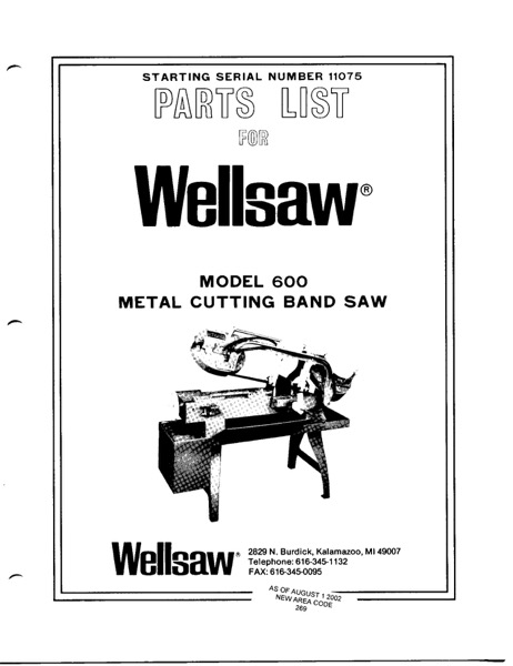 Wellsaw 600-11075