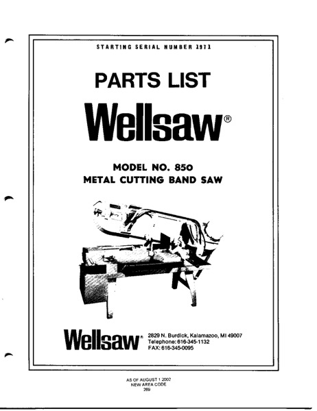 Wellsaw 850
