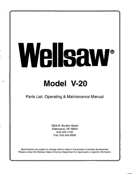 Wellsaw V20