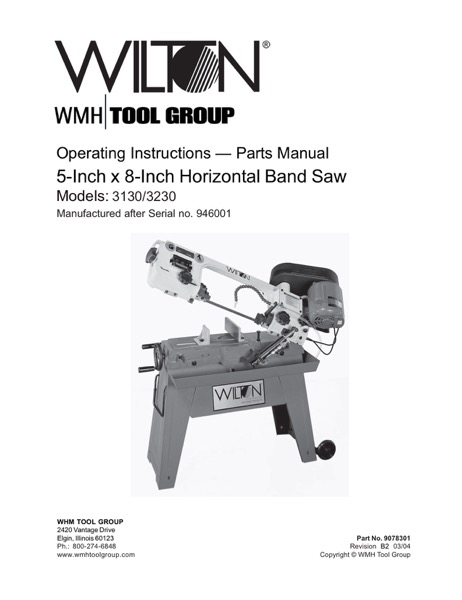 Wilton 3130 User and Parts Manual