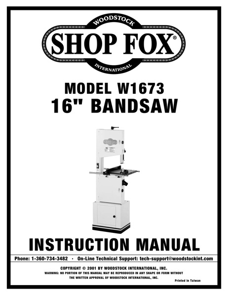 Band Saw Manual Grizzly G9971
