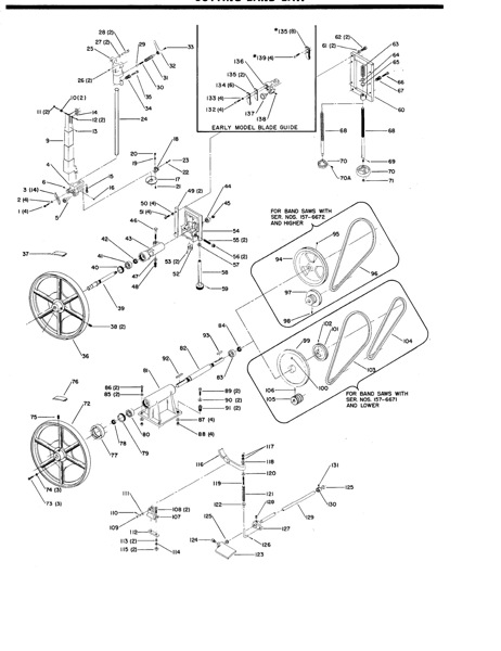 Band Saw Manual Delta  28-654 Type 1