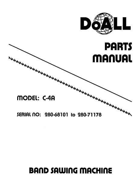 BandSaw Manual DoAll Cut-Off C-4A