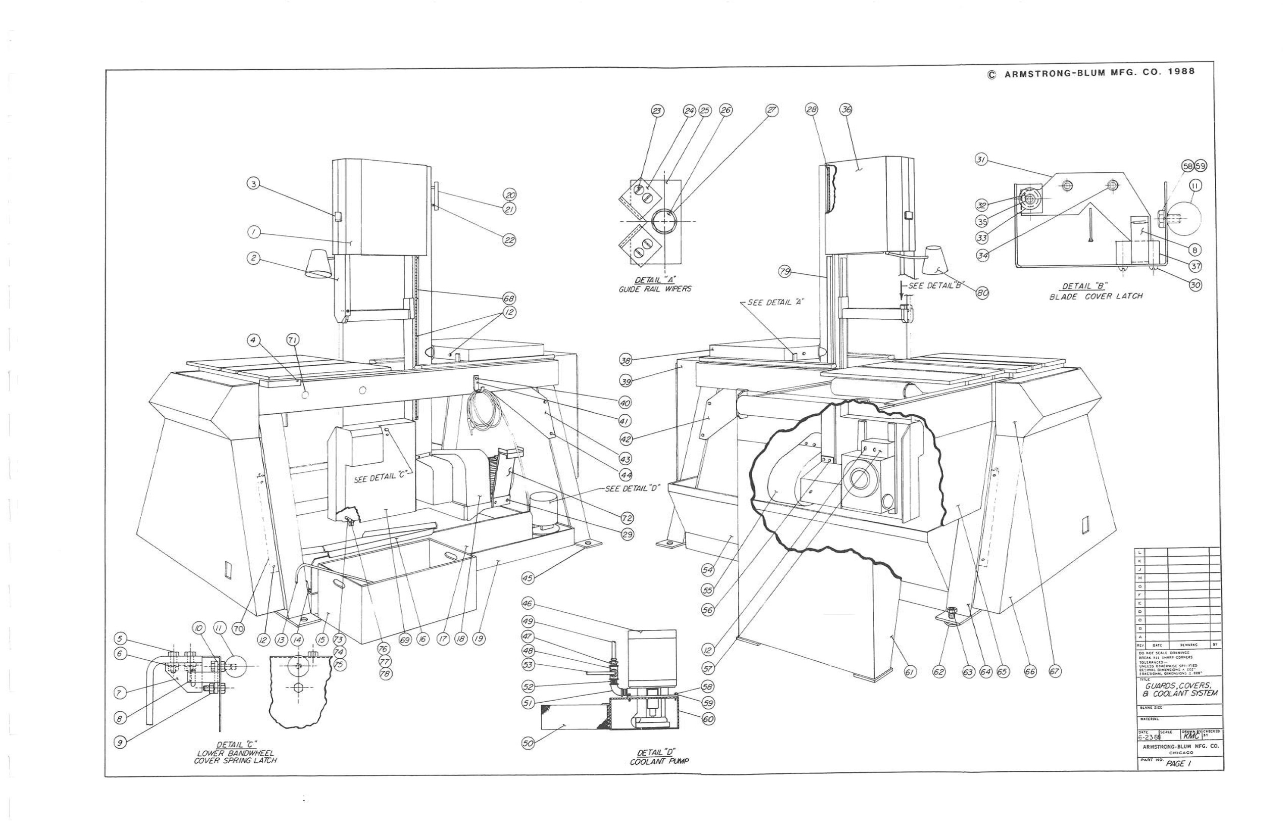 Marvel Series V10A2 Parts Bandsawmanuals