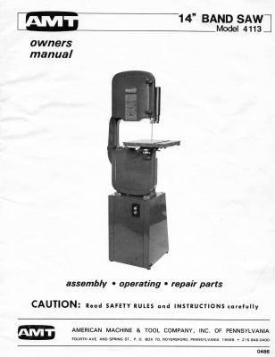 AMT Model 4113 14″ Band Saw