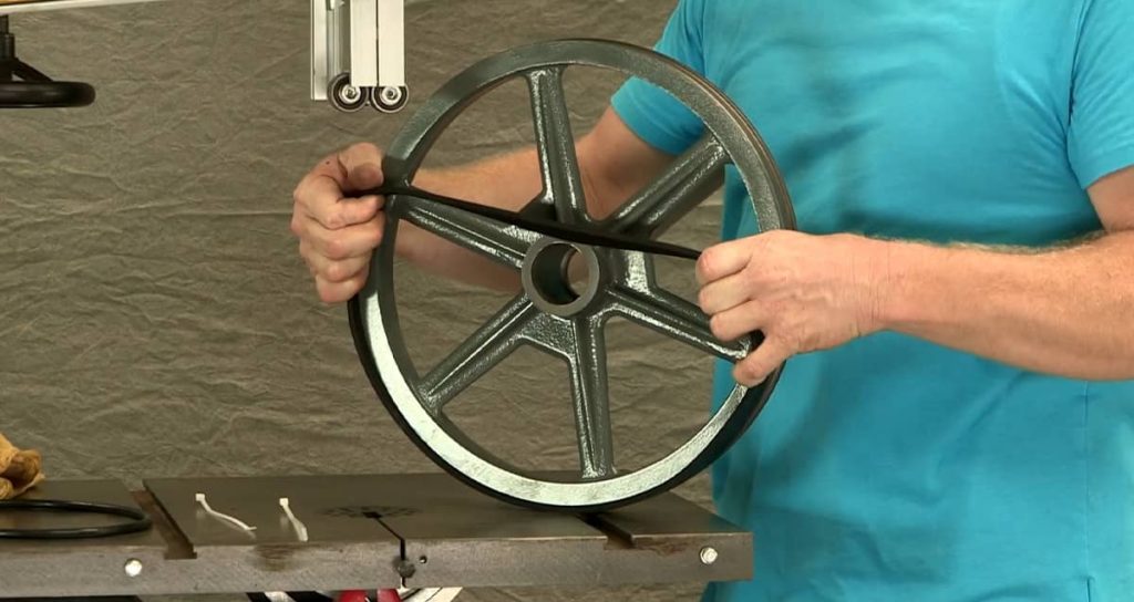 Waxing Bandsaw Tires